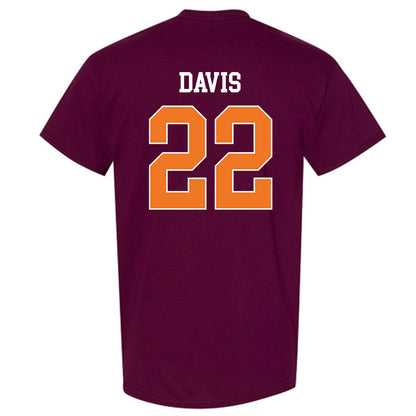 Virginia Tech - NCAA Men's Basketball : Solomon Davis - Classic Shersey T-Shirt-1