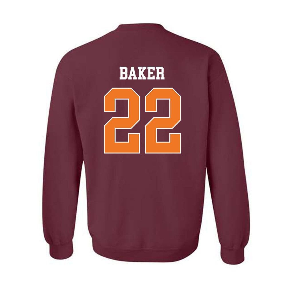 Virginia Tech - NCAA Football : Bryce Baker - Classic Shersey Crewneck Sweatshirt-1