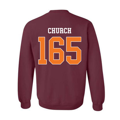 Virginia Tech - NCAA Wrestling : Mac Church - Classic Shersey Crewneck Sweatshirt-1