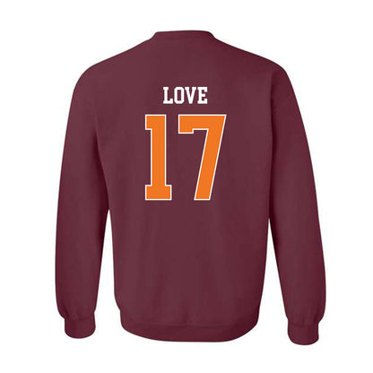 Virginia Tech - NCAA Football : John Love - Classic Shersey Crewneck Sweatshirt-1