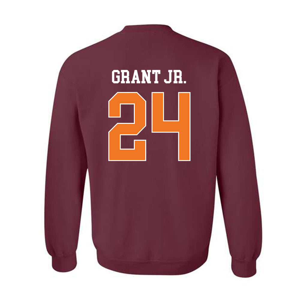 Virginia Tech - NCAA Football : Tyrell Grant Jr. - Classic Shersey Crewneck Sweatshirt-1