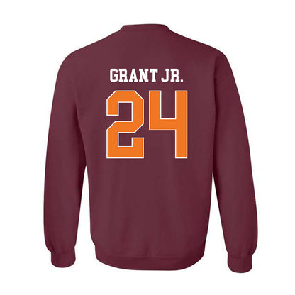 Virginia Tech - NCAA Football : Tyrell Grant Jr. - Classic Shersey Crewneck Sweatshirt-1