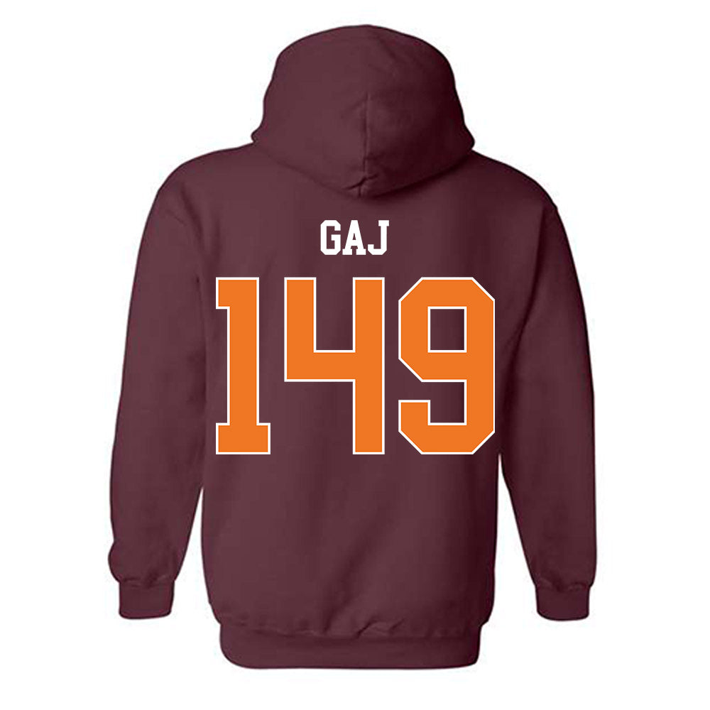 Virginia Tech - NCAA Wrestling : Collin Gaj - Classic Shersey Hooded Sweatshirt-1