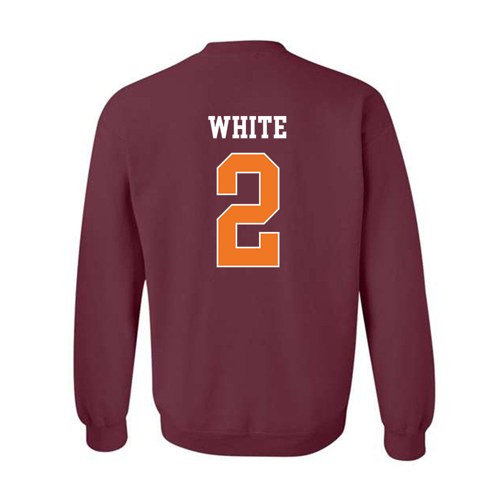 Virginia Tech - NCAA Football : Jaquez White - Classic Shersey Crewneck Sweatshirt-1