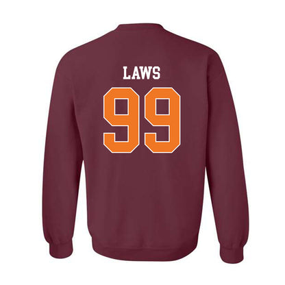 Virginia Tech - NCAA Football : Emmett Laws - Classic Shersey Crewneck Sweatshirt-1