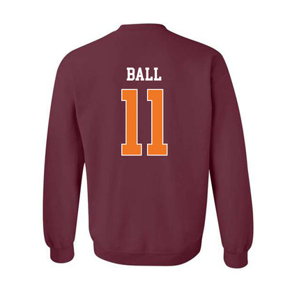 Virginia Tech - NCAA Baseball : Ethan Ball - Classic Shersey Crewneck Sweatshirt-1