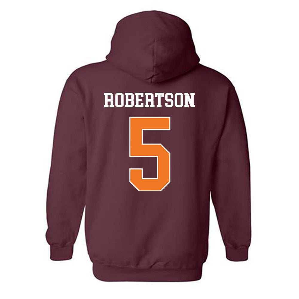 Virginia Tech - NCAA Baseball : Aiden Robertson - Classic Shersey Hooded Sweatshirt-1