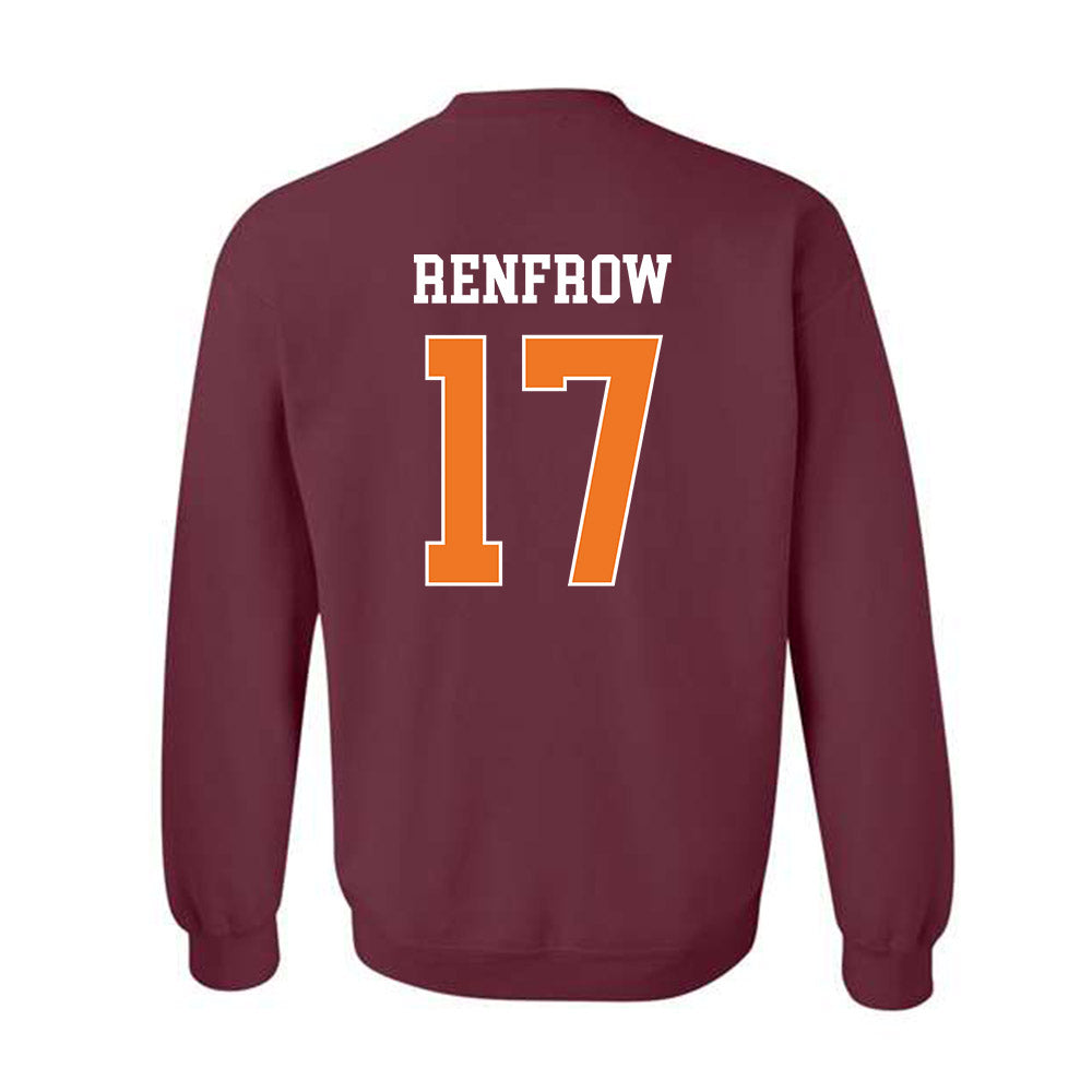 Virginia Tech - NCAA Baseball : Brett Renfrow - Classic Shersey Crewneck Sweatshirt-1