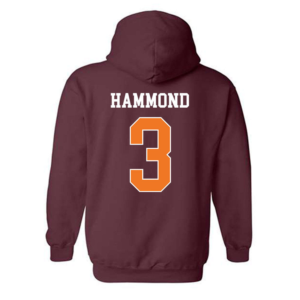 Virginia Tech - NCAA Men's Basketball : Ben Hammond - Classic Shersey Hooded Sweatshirt-1