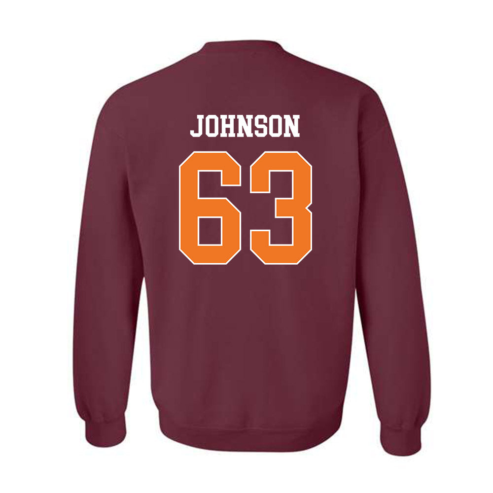 Virginia Tech - NCAA Football : Kamren Johnson - Classic Shersey Crewneck Sweatshirt-1