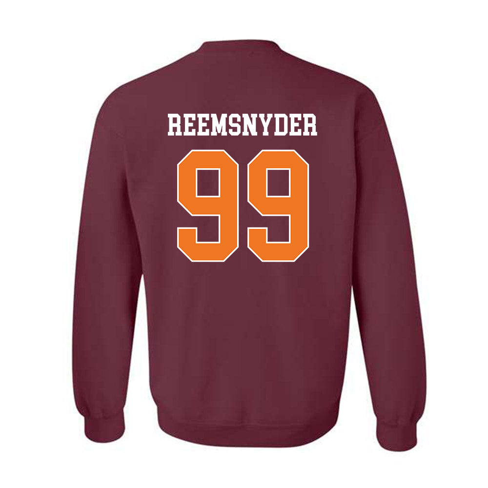Virginia Tech - NCAA Football : Cole Reemsnyder - Classic Shersey Crewneck Sweatshirt-1
