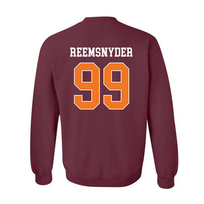 Virginia Tech - NCAA Football : Cole Reemsnyder - Classic Shersey Crewneck Sweatshirt-1