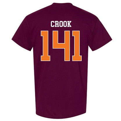 Virginia Tech - NCAA Wrestling : Tom Crook - Classic Shersey T-Shirt-1