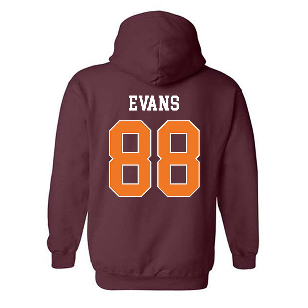 Virginia Tech - NCAA Football : Christian Evans - Classic Shersey Hooded Sweatshirt-1
