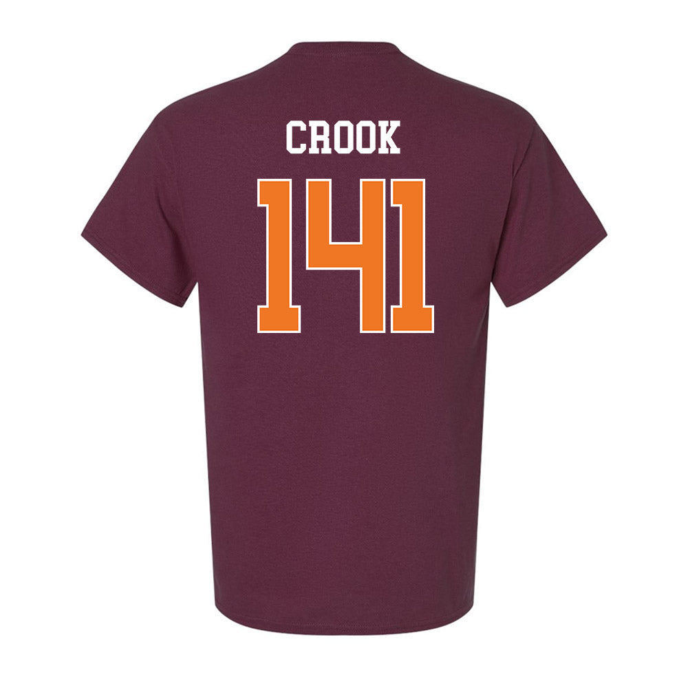 Virginia Tech - NCAA Wrestling : Tom Crook - Classic Shersey Ultra Cotton T-Shirt-1
