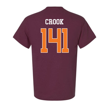 Virginia Tech - NCAA Wrestling : Tom Crook - Classic Shersey Ultra Cotton T-Shirt-1