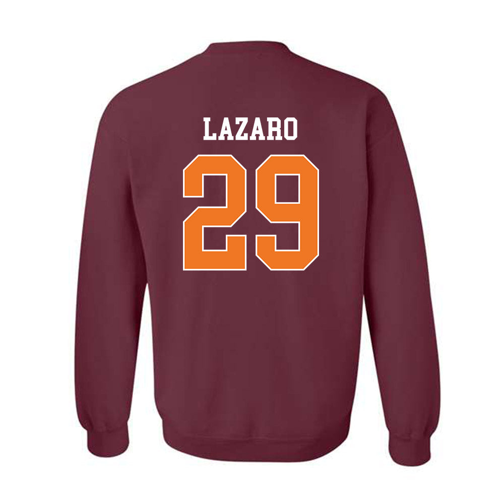 Virginia Tech - NCAA Baseball : Danny Lazaro - Classic Shersey Crewneck Sweatshirt-1