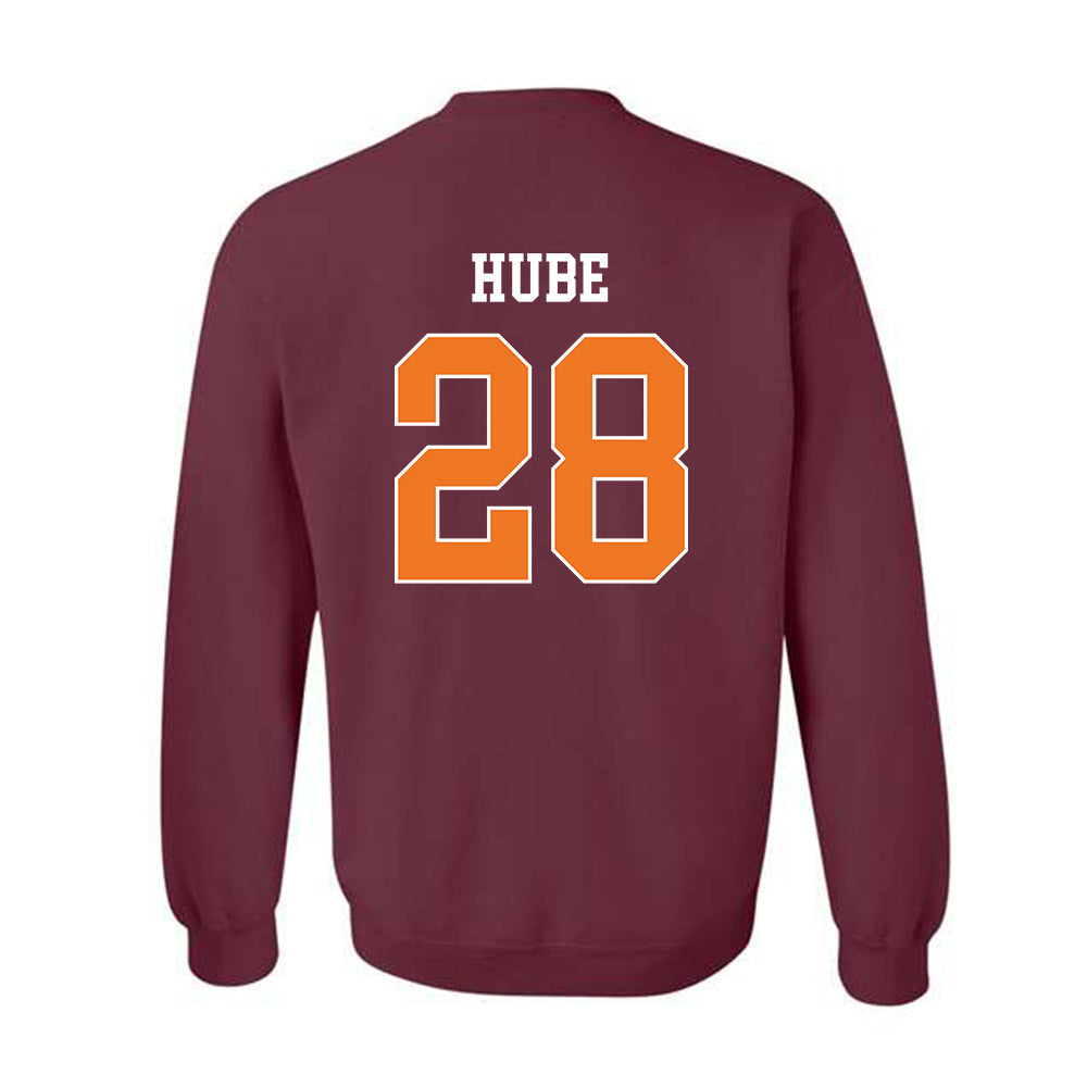 Virginia Tech - NCAA Football : Drew Hube - Classic Shersey Crewneck Sweatshirt-1