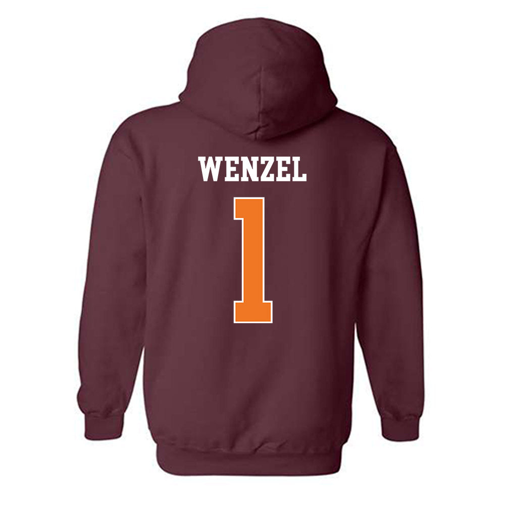 Virginia Tech - NCAA Women's Basketball : Carleigh Wenzel - Classic Shersey Hooded Sweatshirt-1