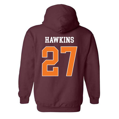 Virginia Tech - NCAA Football : Marcellous Hawkins - Classic Shersey Hooded Sweatshirt-1