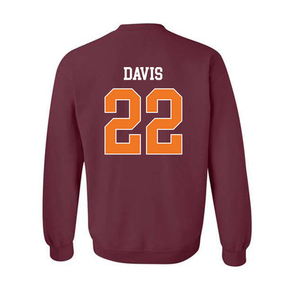 Virginia Tech - NCAA Men's Basketball : Solomon Davis - Classic Shersey Crewneck Sweatshirt-1