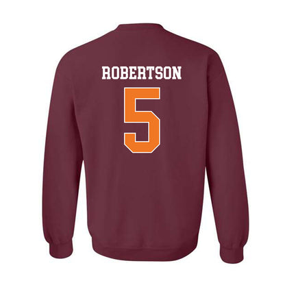 Virginia Tech - NCAA Baseball : Aiden Robertson - Classic Shersey Crewneck Sweatshirt-1