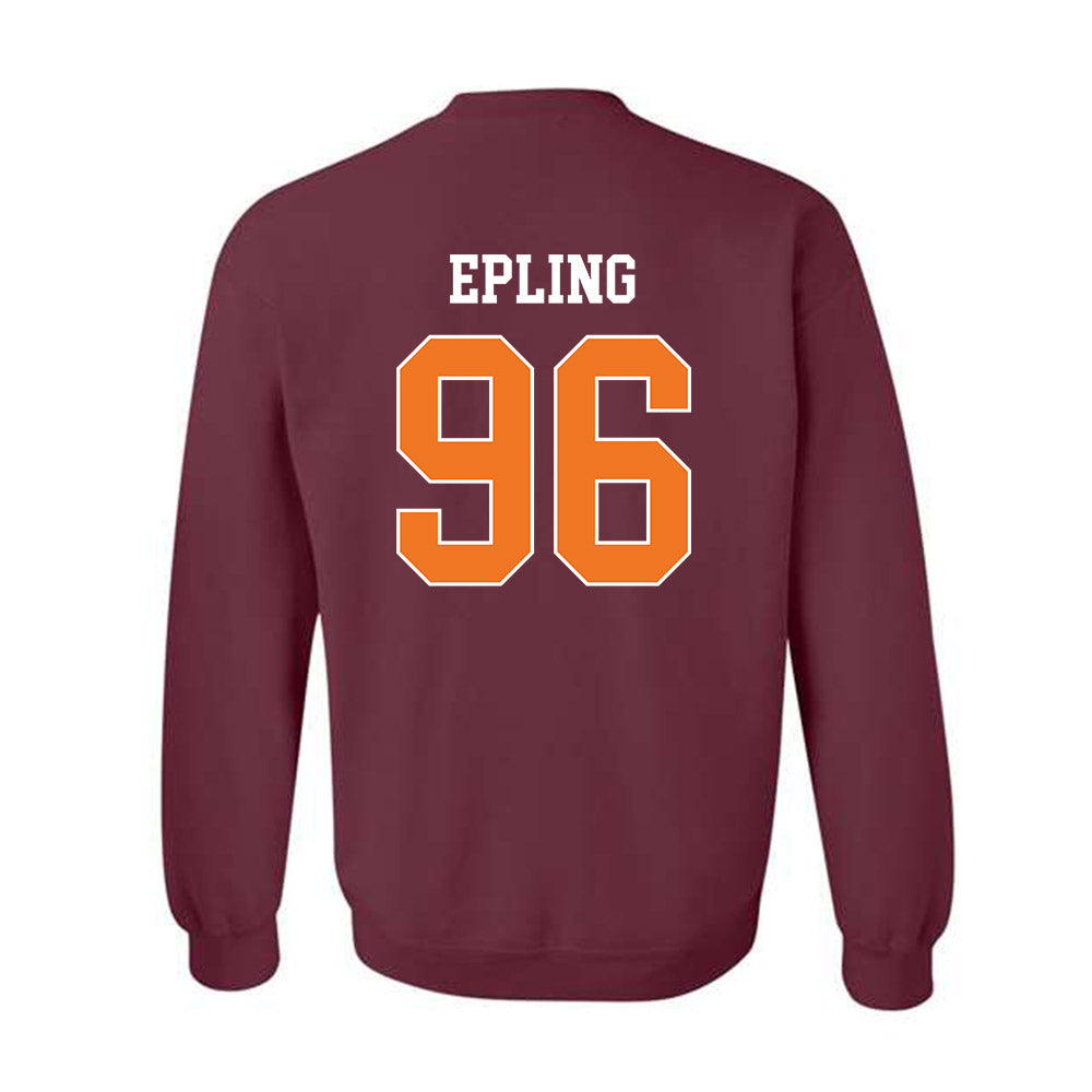 Virginia Tech - NCAA Football : Christian Epling - Classic Shersey Crewneck Sweatshirt-1