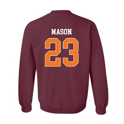 Virginia Tech - NCAA Football : Tyler Mason - Classic Shersey Crewneck Sweatshirt-1