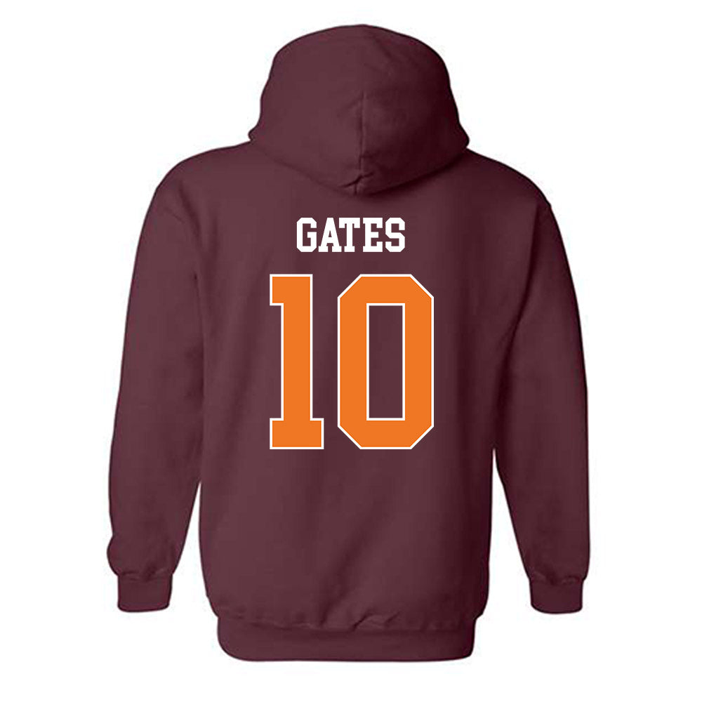 Virginia Tech - NCAA Baseball : Sam Gates - Classic Shersey Hooded Sweatshirt-1