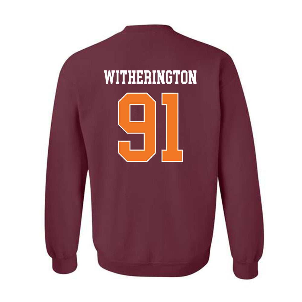 Virginia Tech - NCAA Football : Garrett Witherington - Classic Shersey Crewneck Sweatshirt-1
