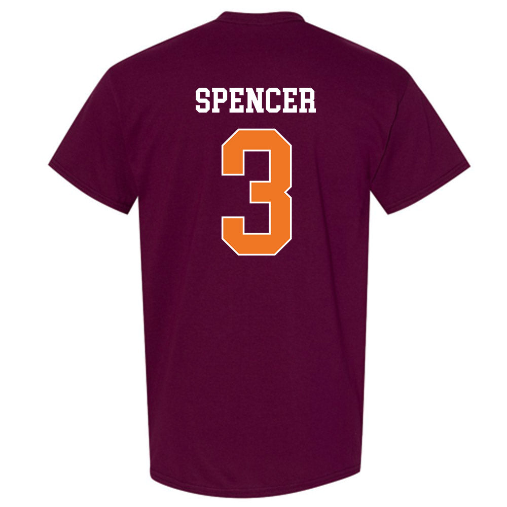 Virginia Tech - NCAA Football : Kaleb Spencer - Classic Shersey T-Shirt-1