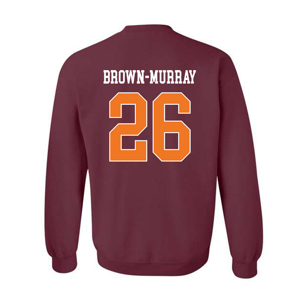 Virginia Tech - NCAA Football : Isaiah Brown-Murray - Classic Shersey Crewneck Sweatshirt-1