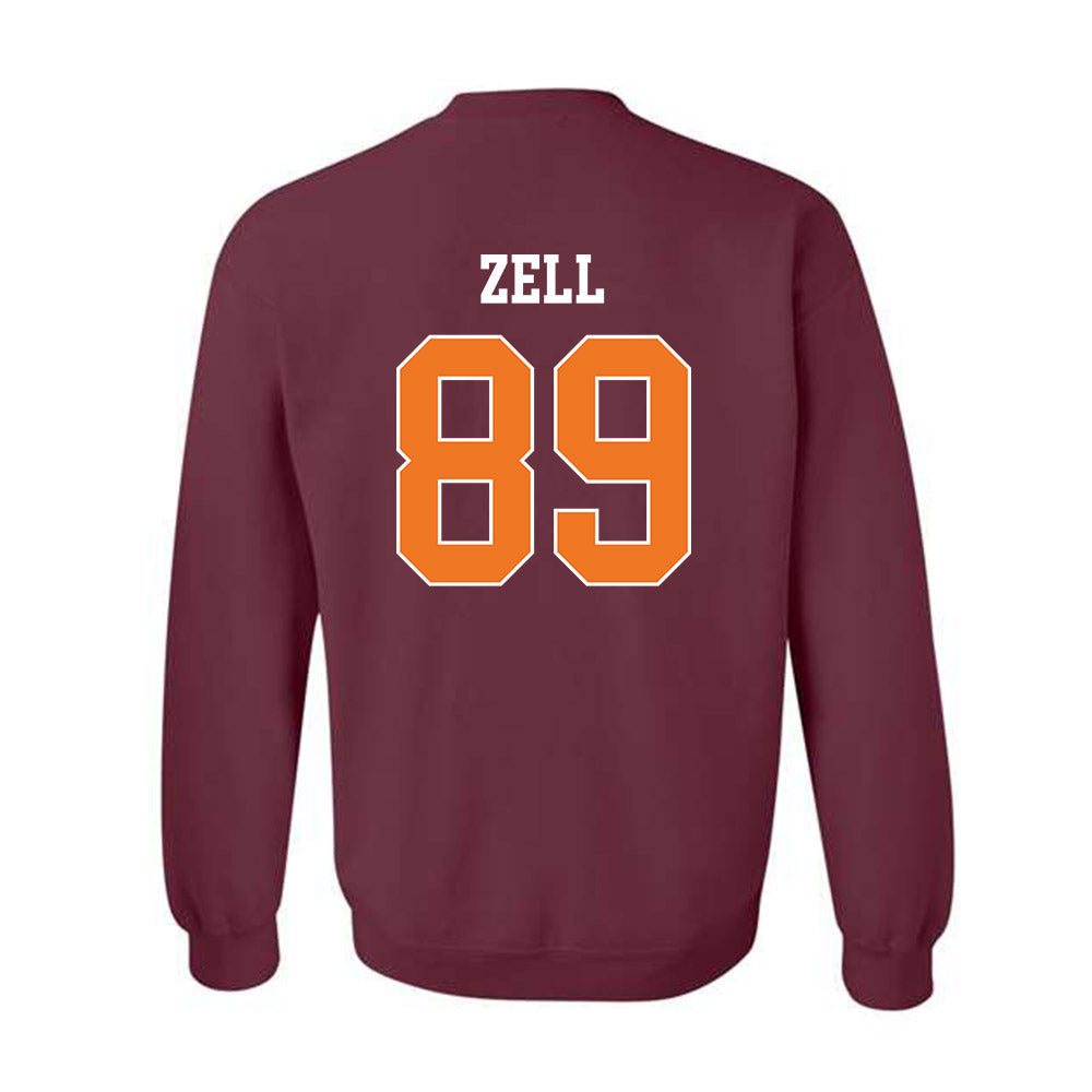 Virginia Tech - NCAA Football : Hudson Zell - Classic Shersey Crewneck Sweatshirt-1