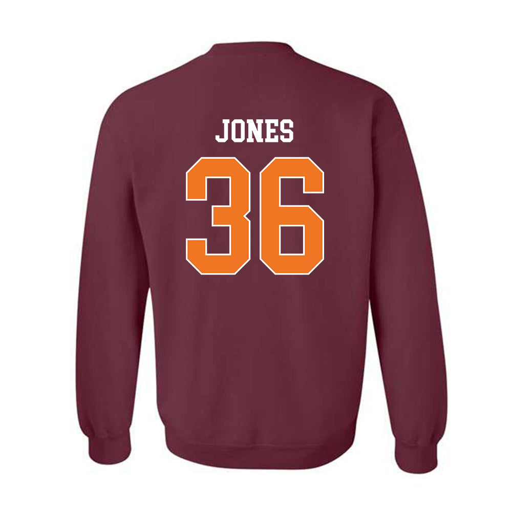 Virginia Tech - NCAA Football : Brody Jones - Classic Shersey Crewneck Sweatshirt-1