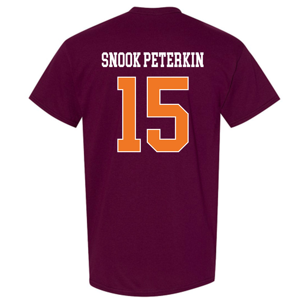 Virginia Tech - NCAA Football : Shamarius "Snook" Peterkin - Classic Shersey T-Shirt-1