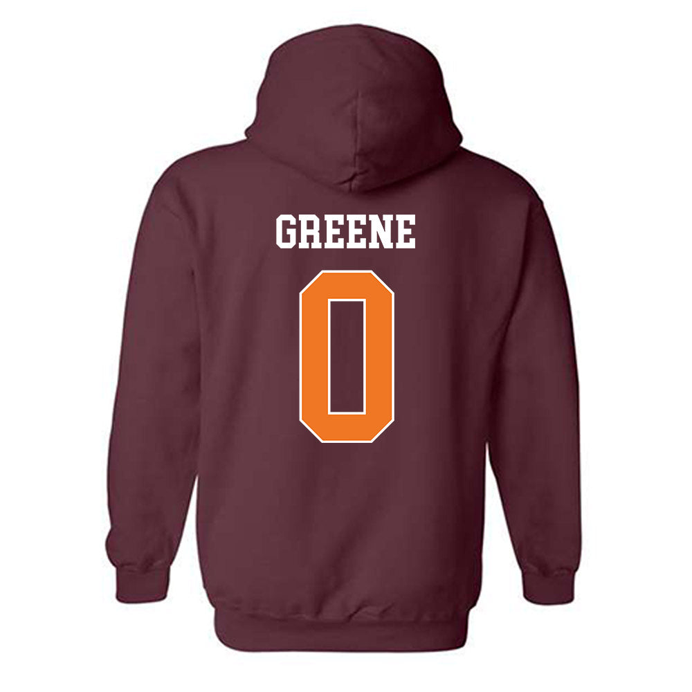 Virginia Tech - NCAA Football : Ayden Greene - Classic Shersey Hooded Sweatshirt-1