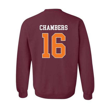 Virginia Tech - NCAA Football : Noah Chambers - Classic Shersey Crewneck Sweatshirt-1