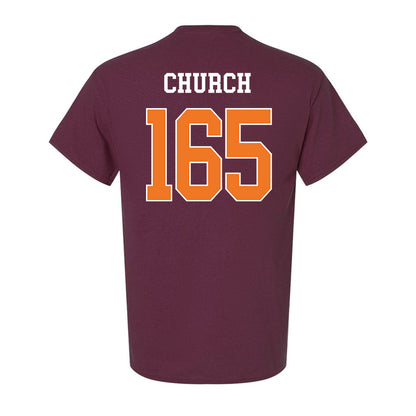 Virginia Tech - NCAA Wrestling : Mac Church - Classic Shersey Ultra Cotton T-Shirt-1