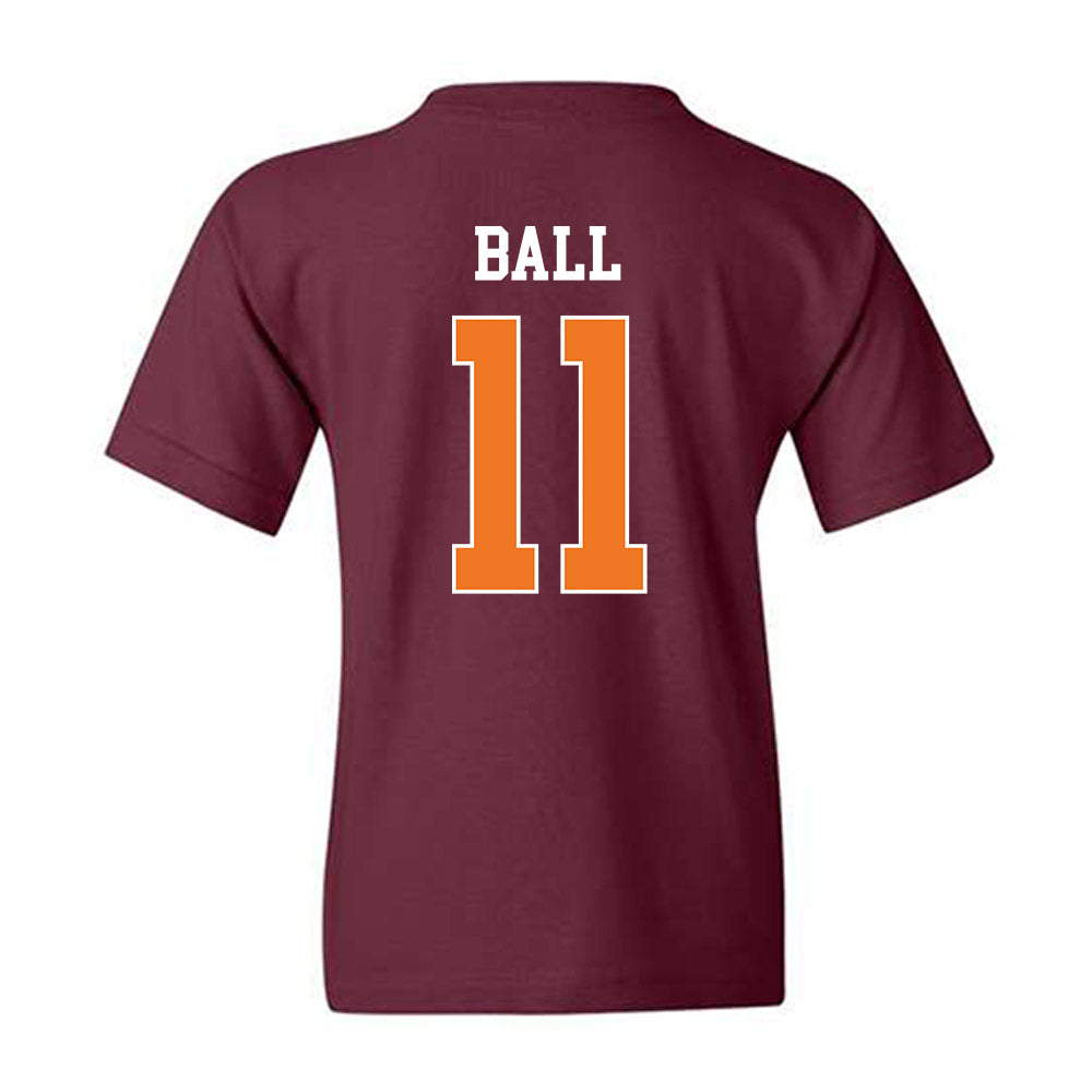 Virginia Tech - NCAA Baseball : Ethan Ball - Classic Shersey Youth T-Shirt-1