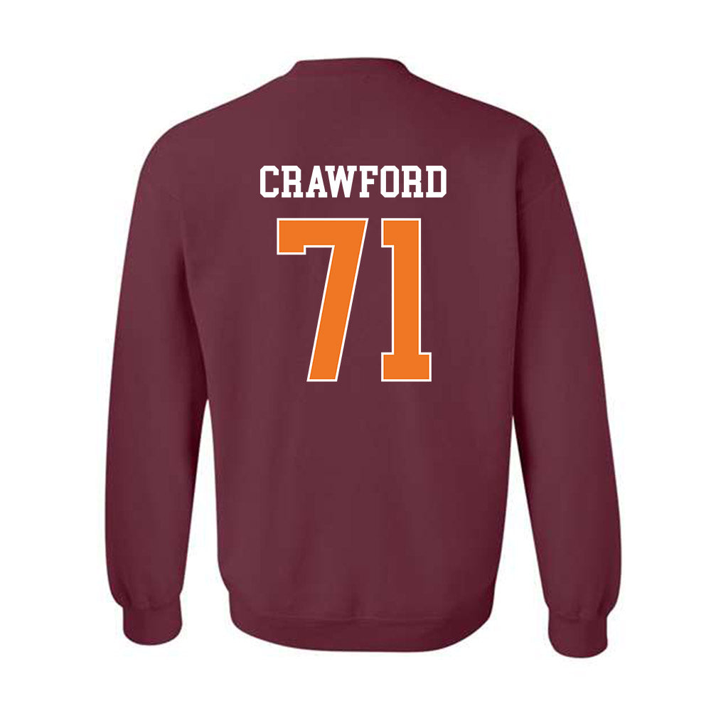 Virginia Tech - NCAA Football : Gavin Crawford - Classic Shersey Crewneck Sweatshirt-1