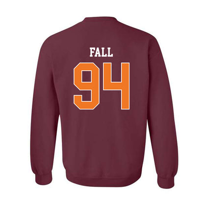 Virginia Tech - NCAA Football : Elhadj Fall - Classic Shersey Crewneck Sweatshirt-1