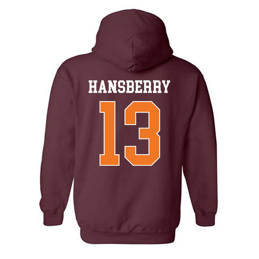 Virginia Tech - NCAA Men's Basketball : Amani Hansberry - Classic Shersey Hooded Sweatshirt-1