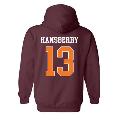 Virginia Tech - NCAA Men's Basketball : Amani Hansberry - Classic Shersey Hooded Sweatshirt-1
