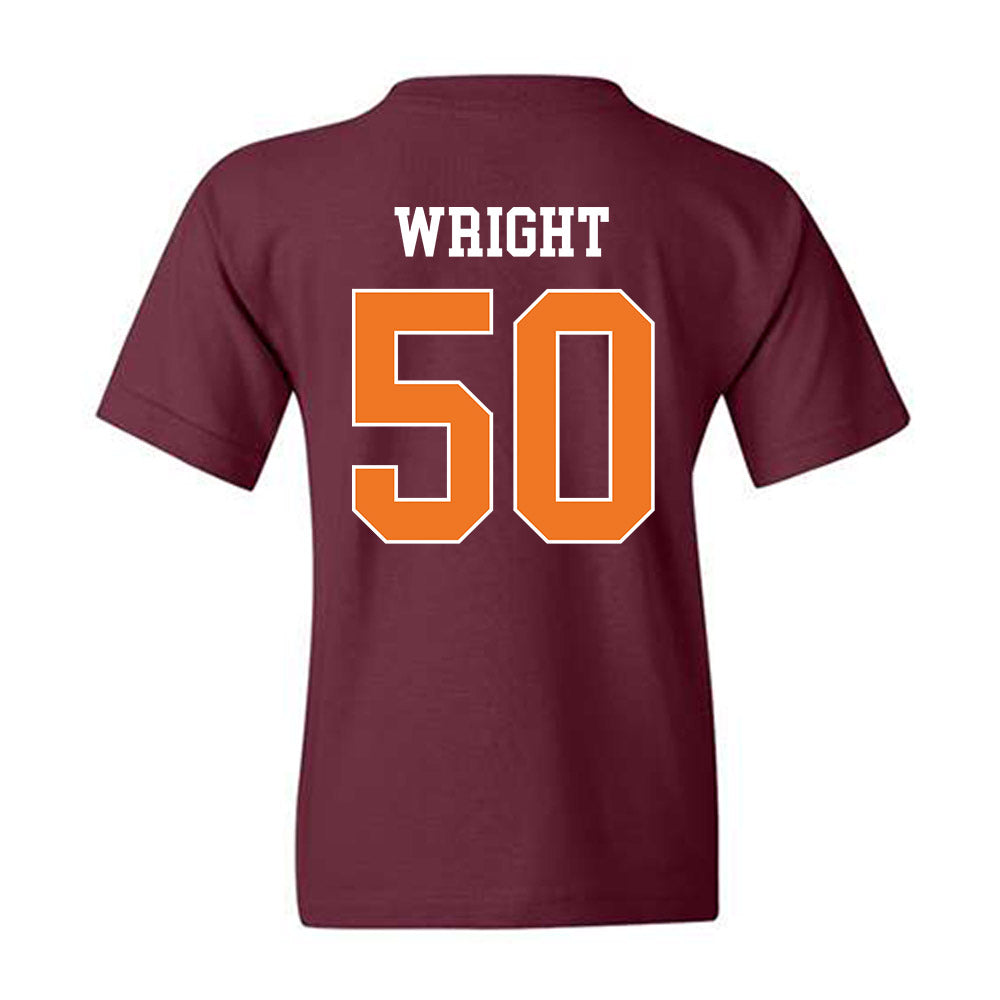 Virginia Tech - NCAA Football : Nathaniel Wright - Classic Shersey Youth T-Shirt-1