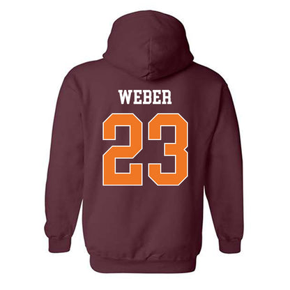 Virginia Tech - NCAA Baseball : Ben Weber - Classic Shersey Hooded Sweatshirt-1