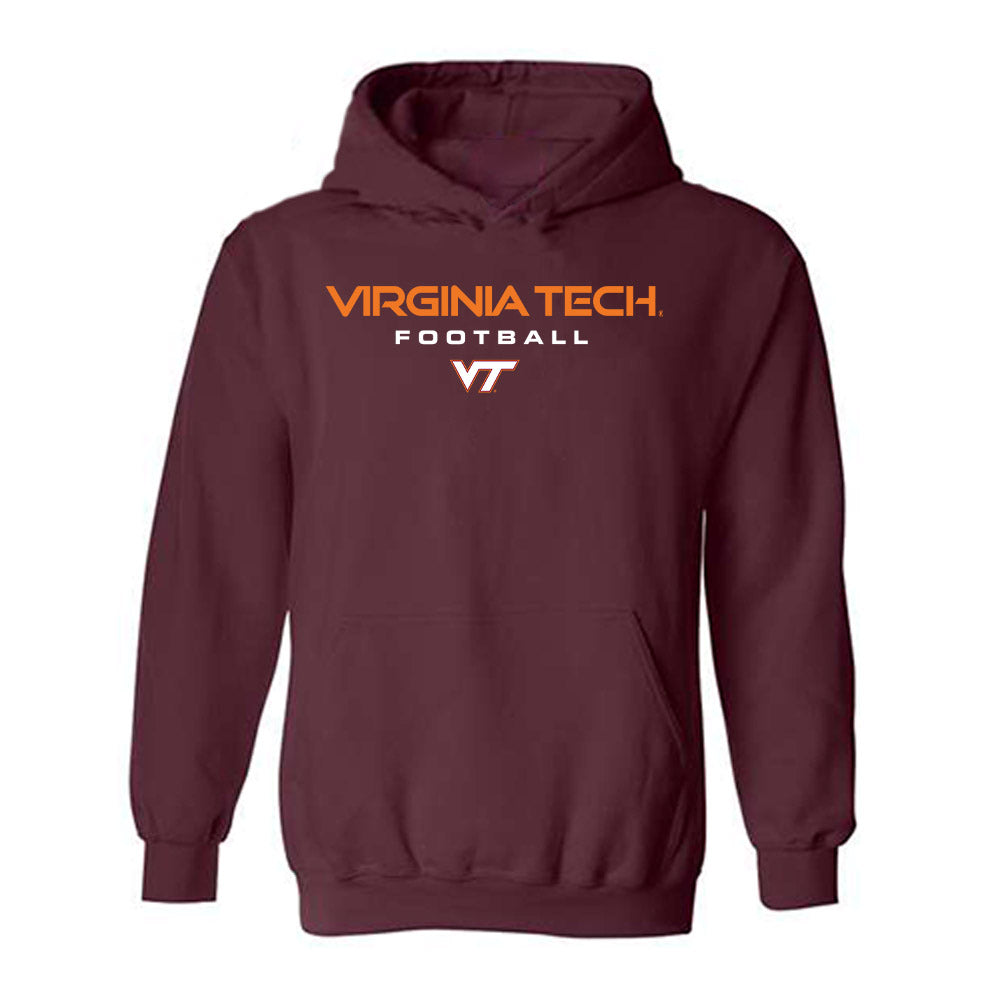 Virginia Tech - NCAA Football : Brett Clatterbaugh - Classic Shersey Hooded Sweatshirt-0
