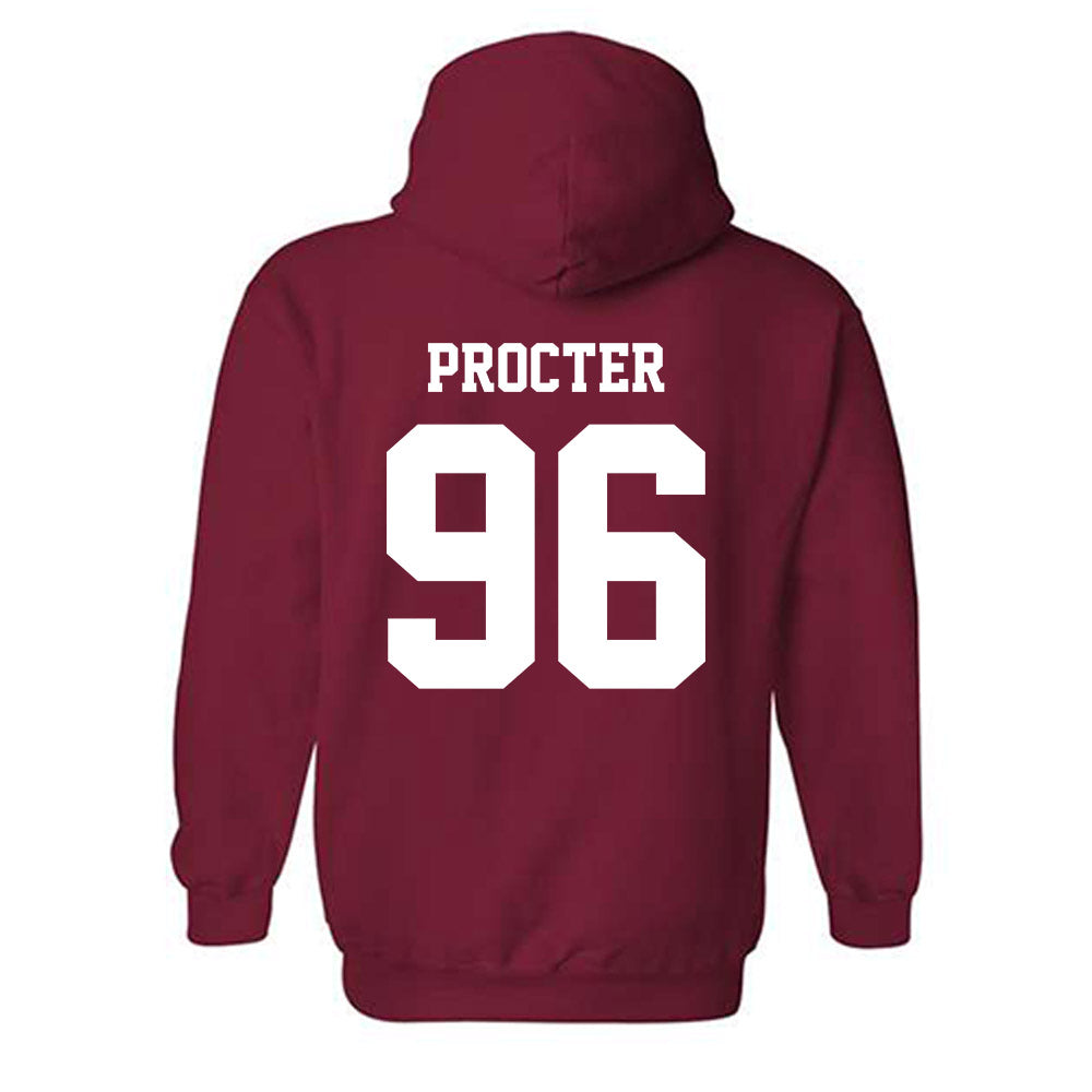 WSU - NCAA Football : Jack Procter - Classic Shersey Hooded Sweatshirt-1