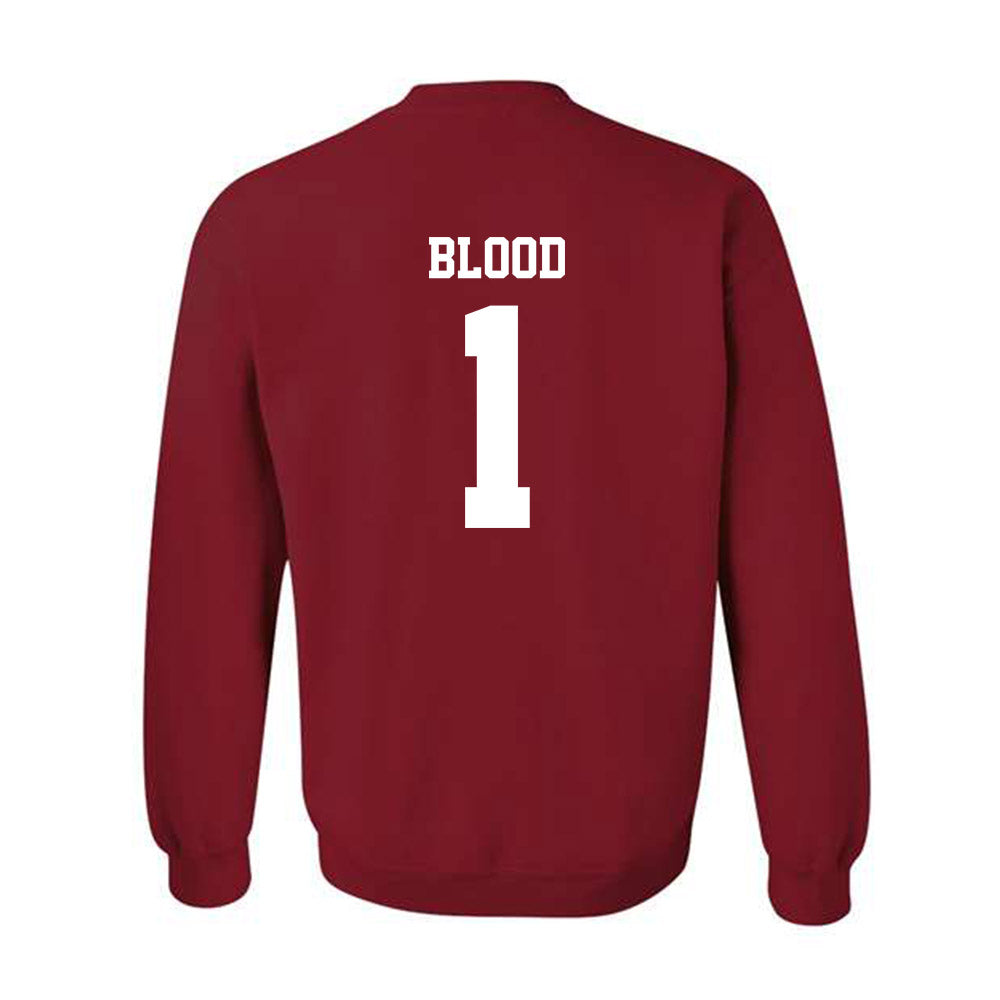 WSU - NCAA Football : Daniel Blood - Classic Shersey Crewneck Sweatshirt-1