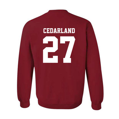WSU - NCAA Football : Hudson Cedarland - Classic Shersey Crewneck Sweatshirt