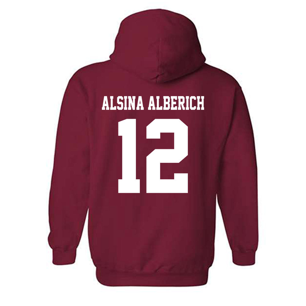 WSU - NCAA Women's Basketball : Marta Alsina Alberich - Classic Shersey Hooded Sweatshirt-1